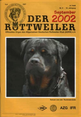 VULVAN VON DER SCHWAIGER WAPPEN MALE ROTTWEILER